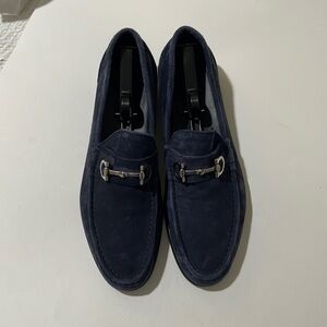 Blue Suede horsebit Ferragamos